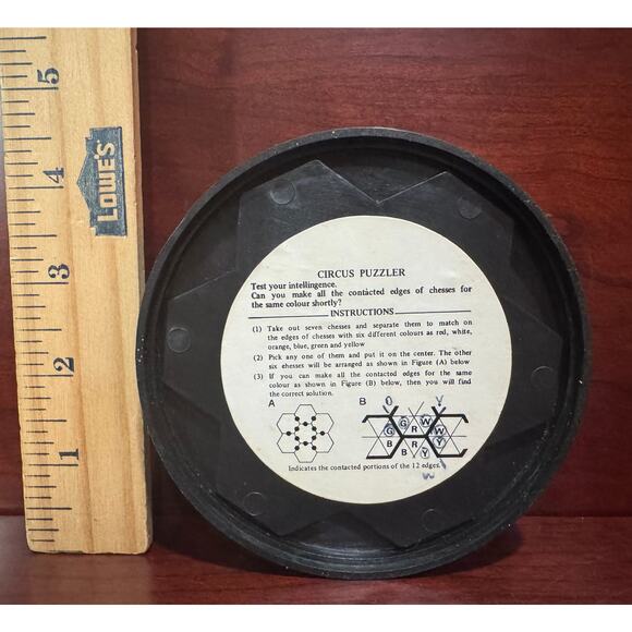 Circus Puzzler Seven Masudaya Oriental Puzzle Mind Bender Brain Games Taiwan - Picture 5 of 7